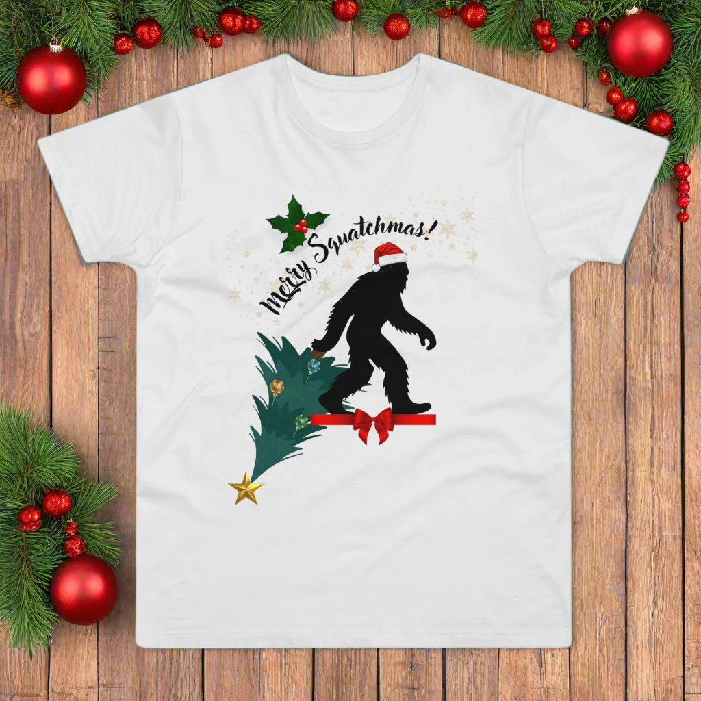 Merry Squatchmas T-shirt for Men