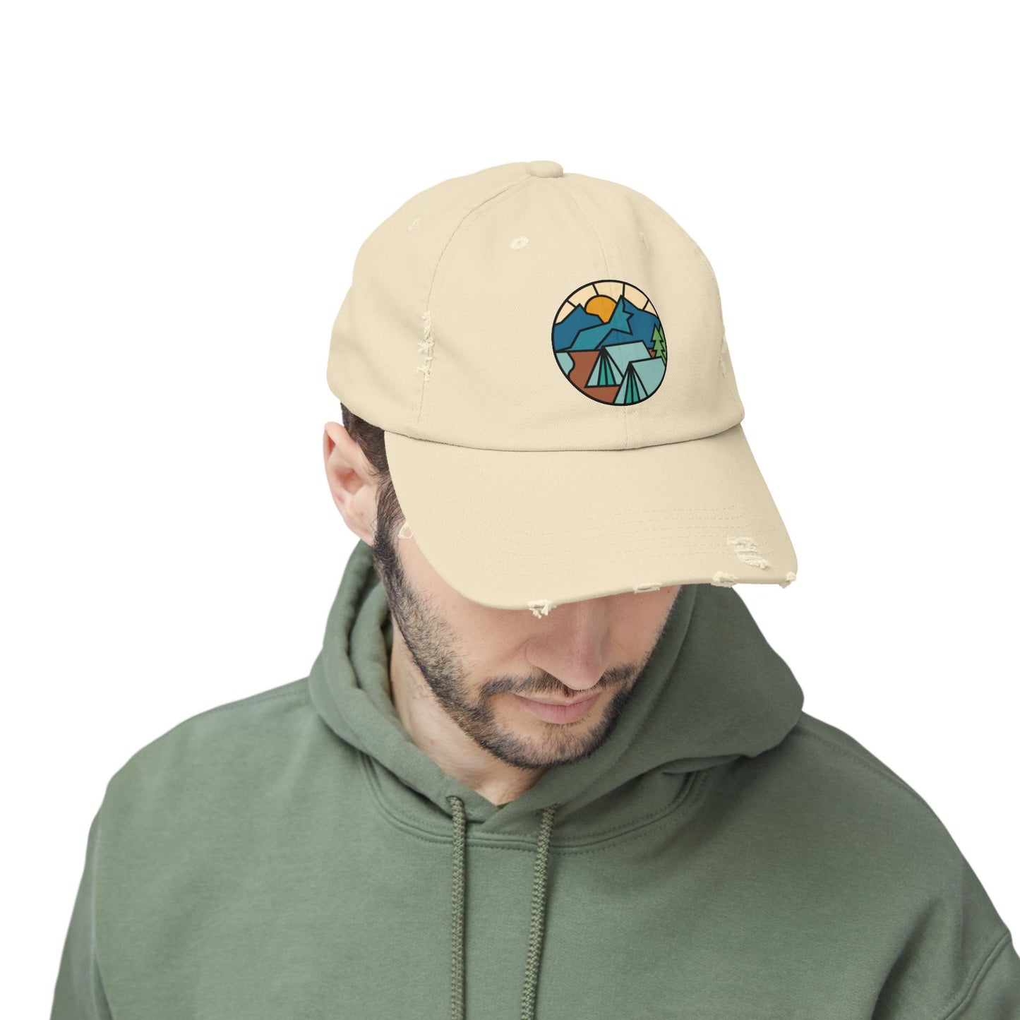 Let's Camp - Distressed Cap