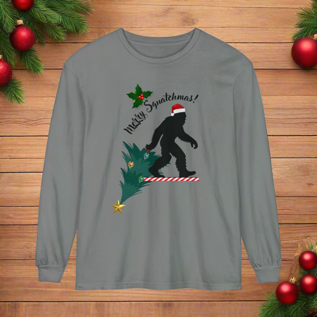 Merry Squatchmas Long Sleeve T-Shirt