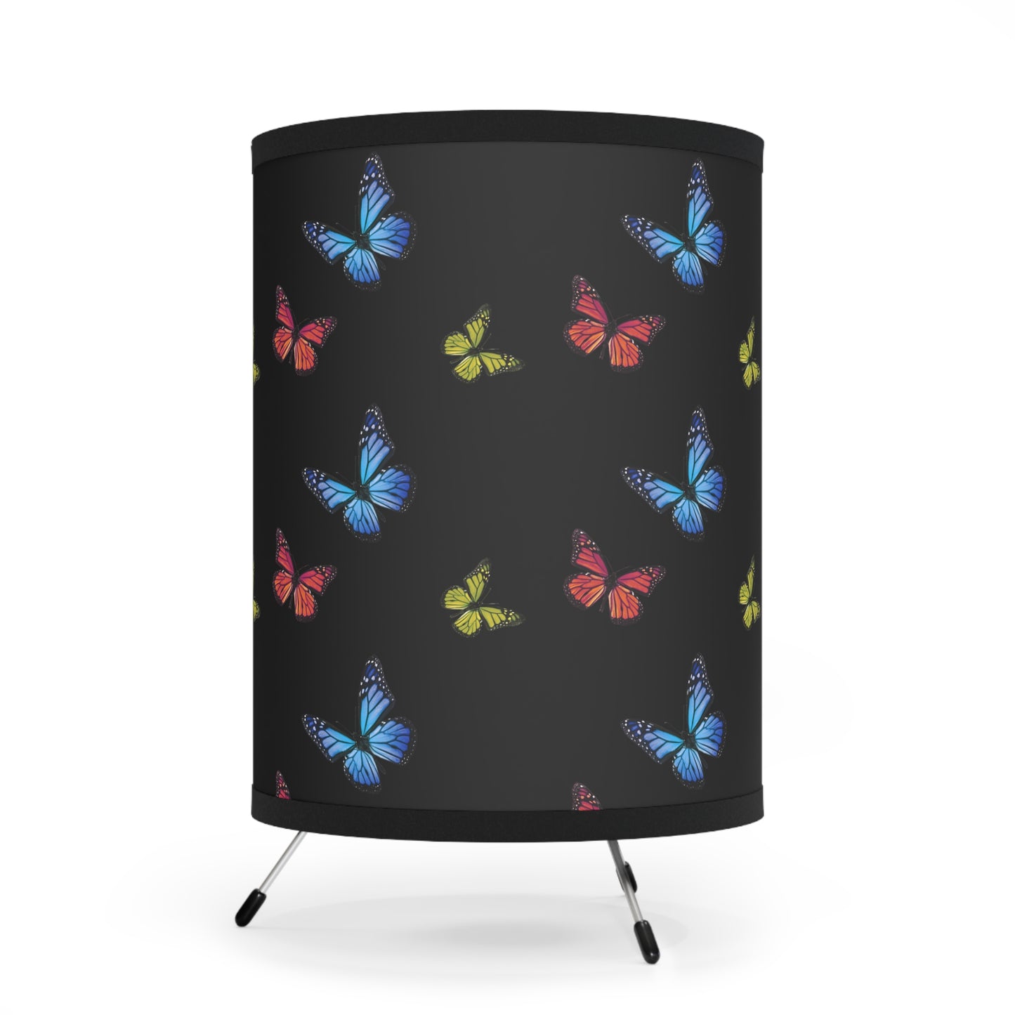 Butterfly Tripod Lamp with High-Res Printed Shade, US\CA plug