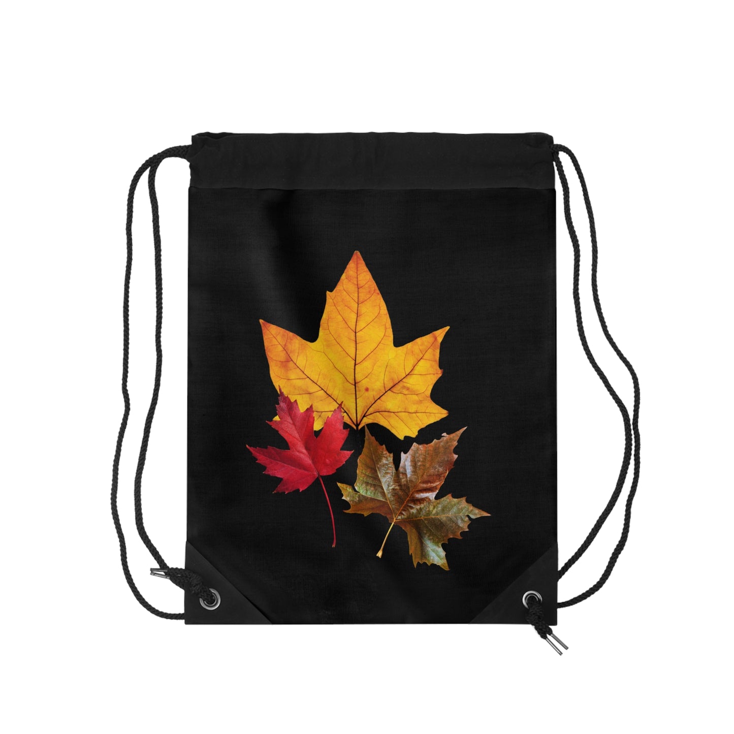 Fall Leaves Drawstring Bag