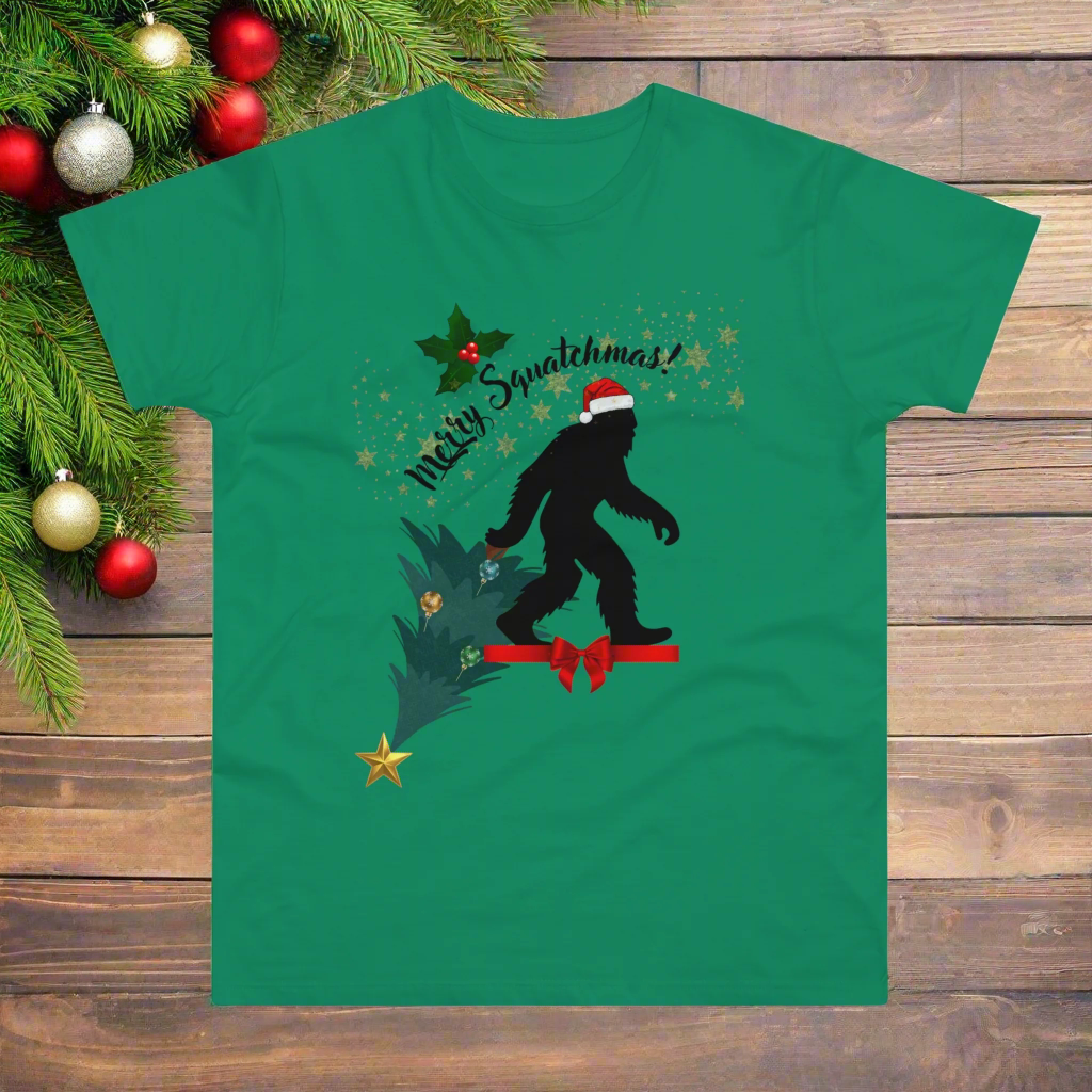 Merry Squatchmas T-shirt for Men