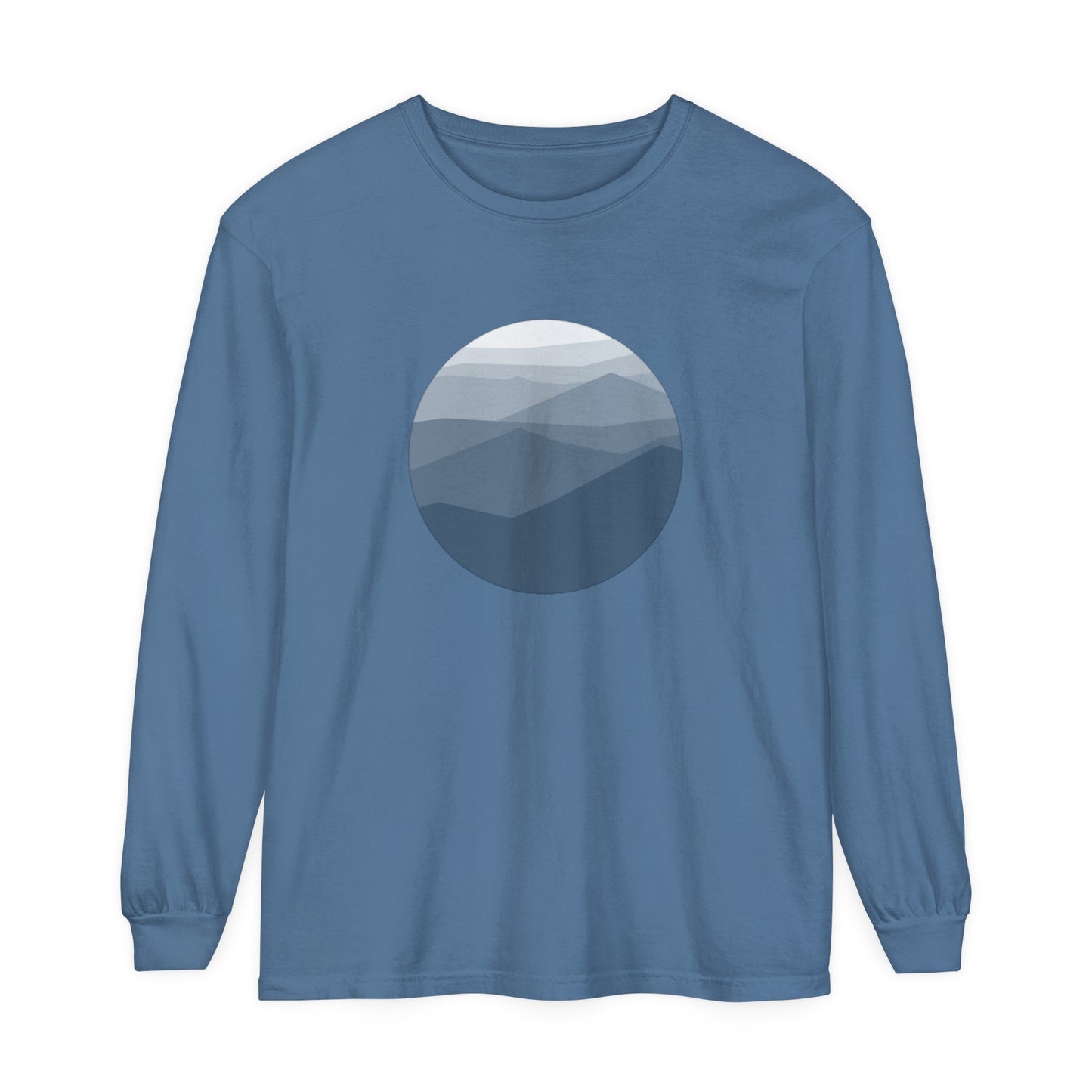 Blue Mountain Unisex Garment-dyed Long Sleeve T-Shirt