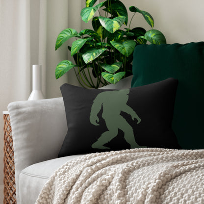Bigfoot Green Lumbar Pillow