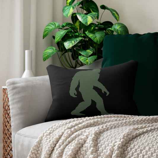 Bigfoot Green Lumbar Pillow