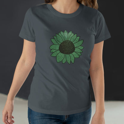 Green Flower Women's T-shirt