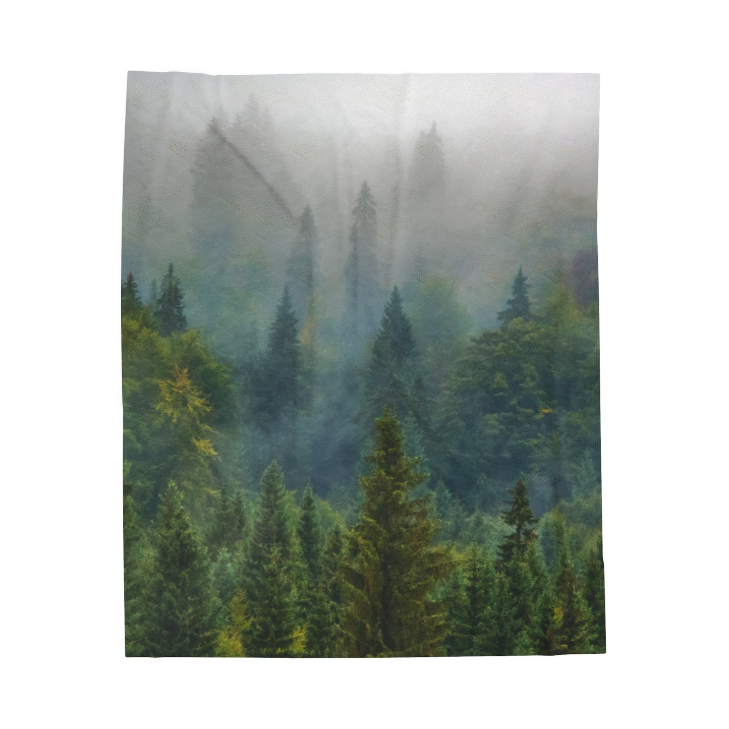 Fog Mountain Velveteen Plush Blanket