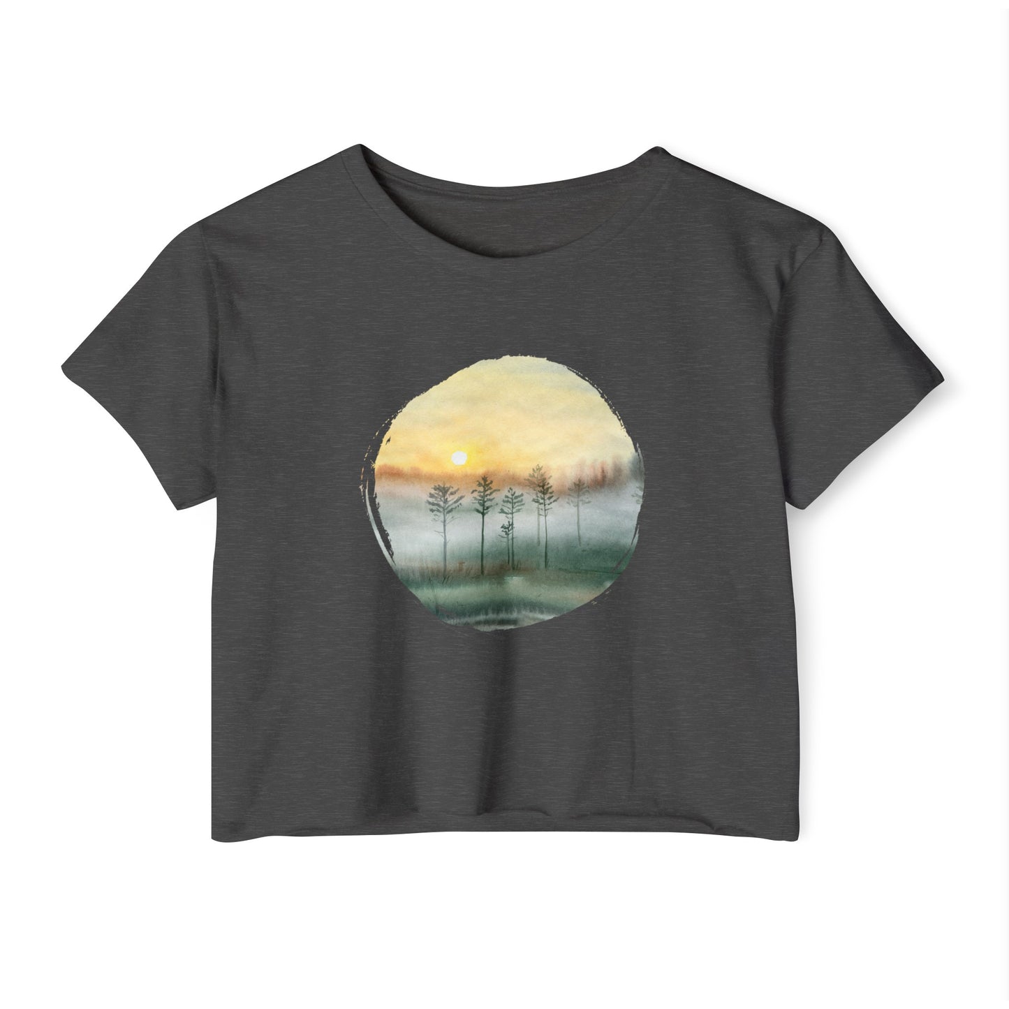 Cloudy Trees Women’s Crop Top