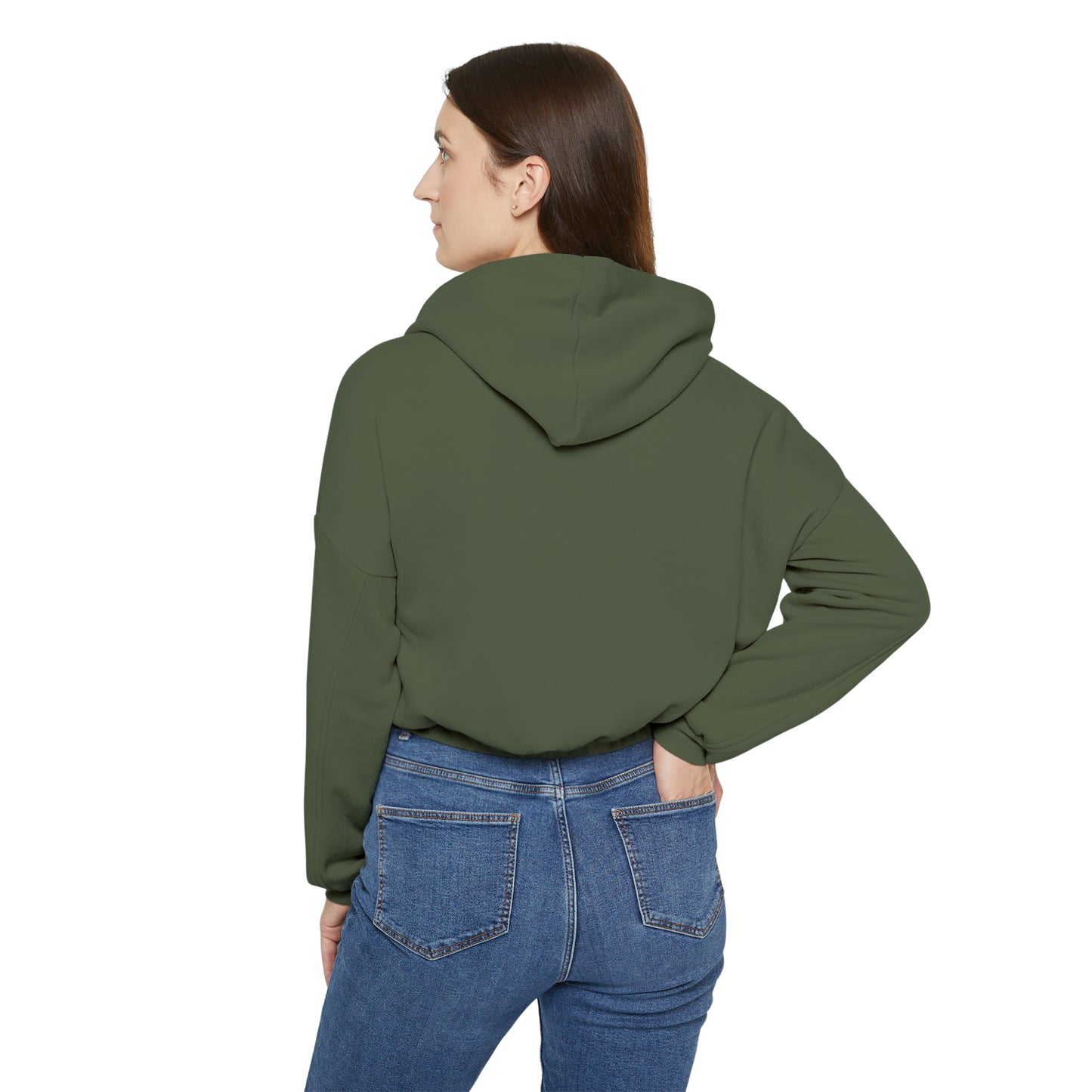 Leafy Green Tree - Women's Cinched Bottom Hoodie