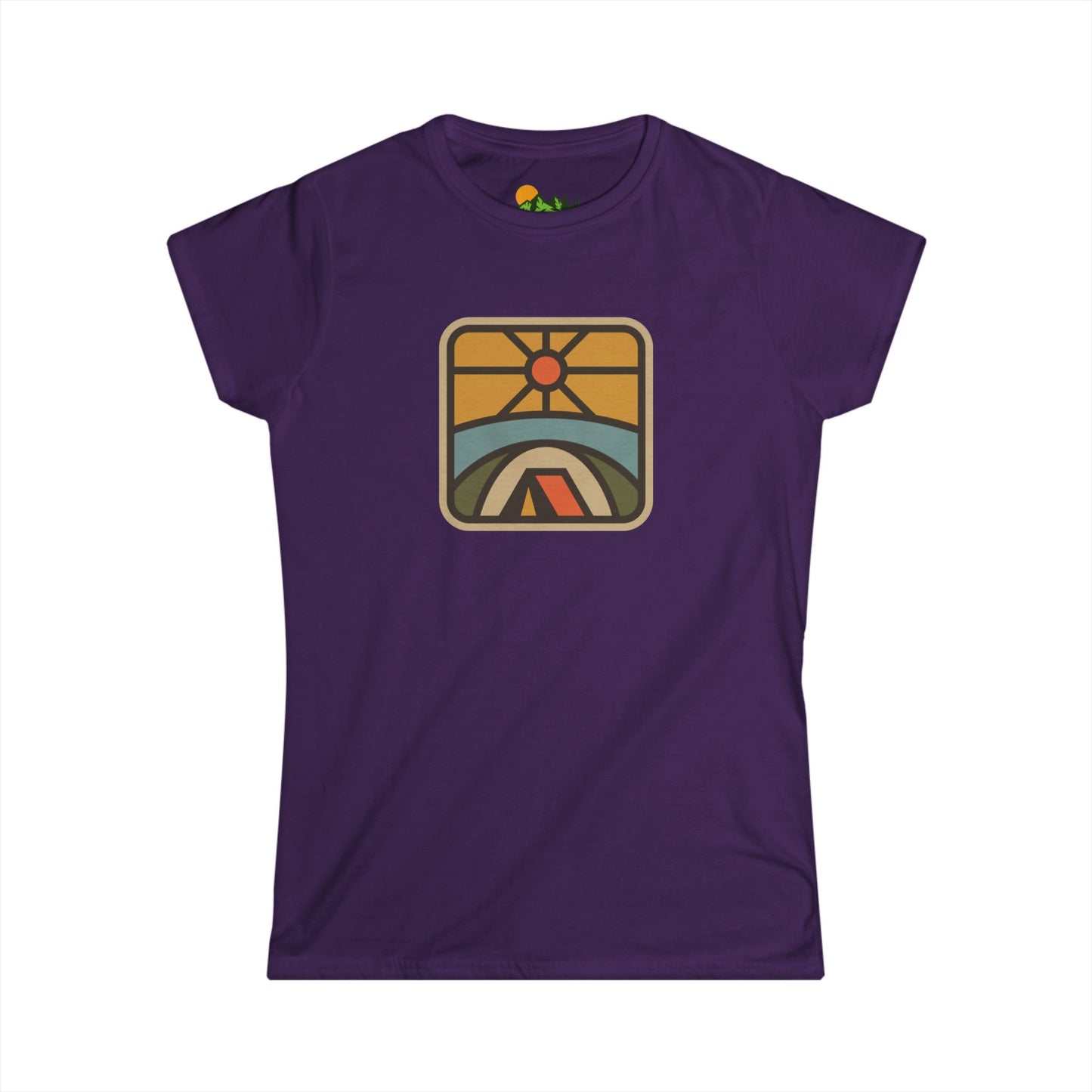 Retro Sunrise Camping Women's Tee