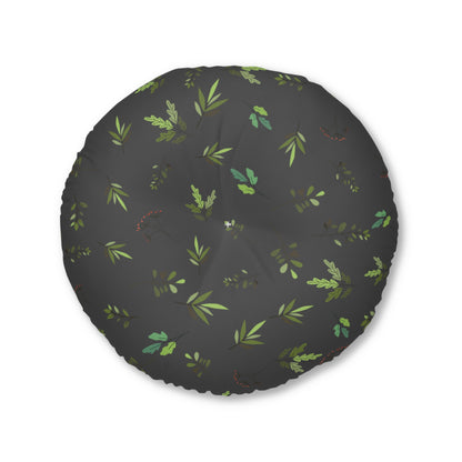 Green Leaves Floor Pillow