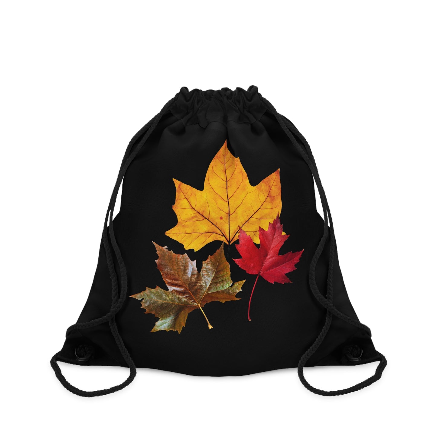 Fall Leaves Drawstring Bag