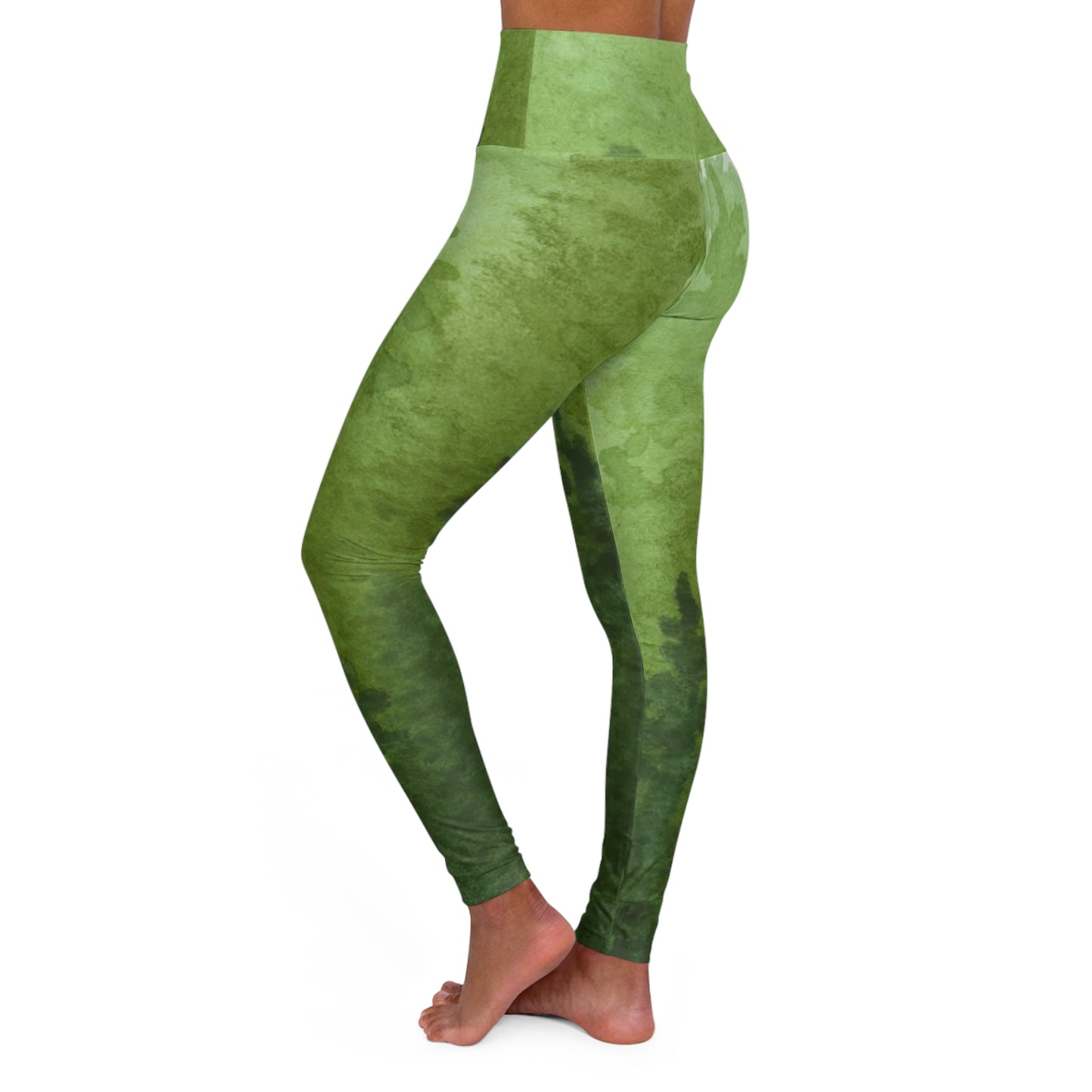 Forest Blur High Waisted Yoga Leggings