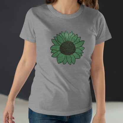 Green Flower Women's T-shirt