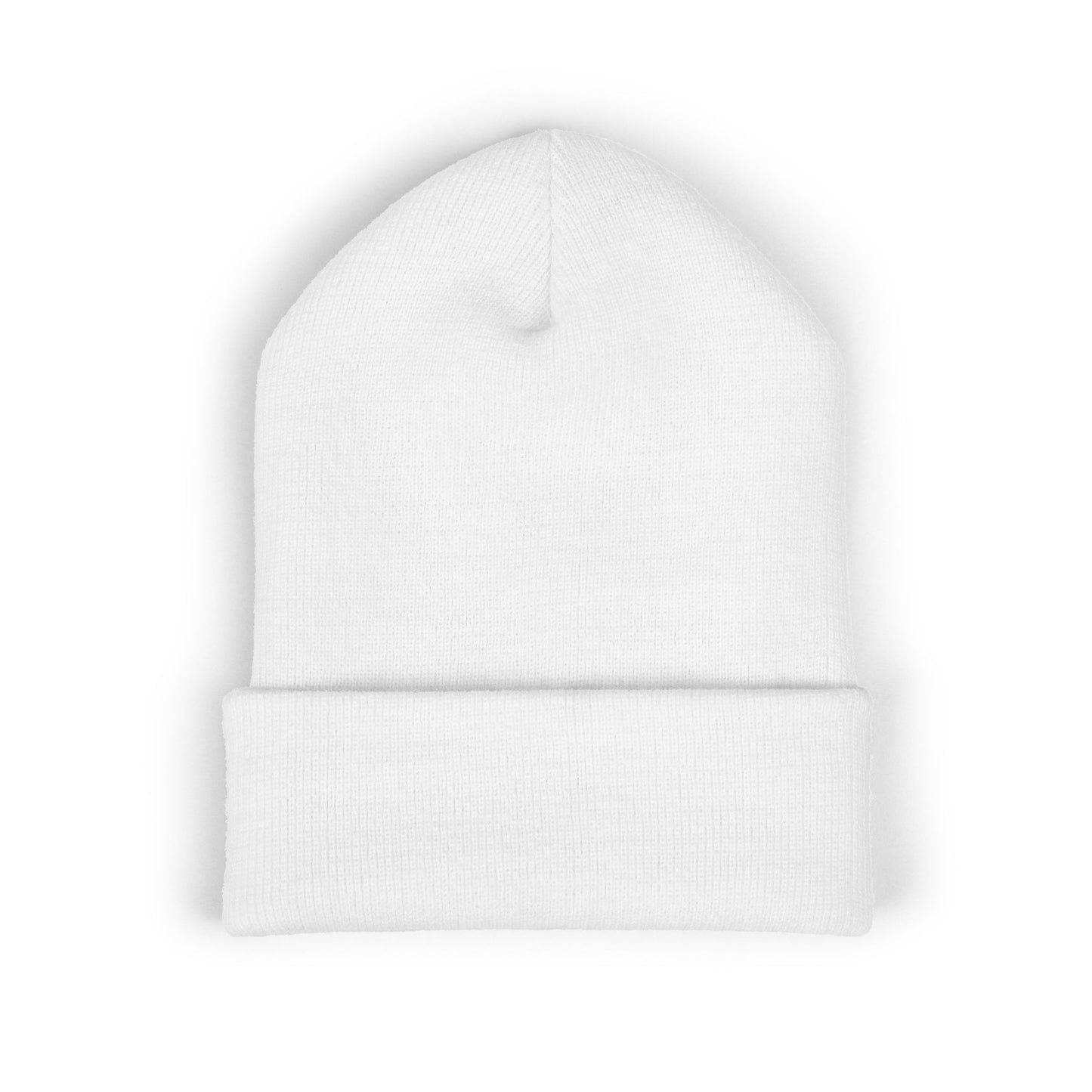 Bigfoot Mountain Embroidered Sunset Beanie — Classic Cuffed Knit Hat