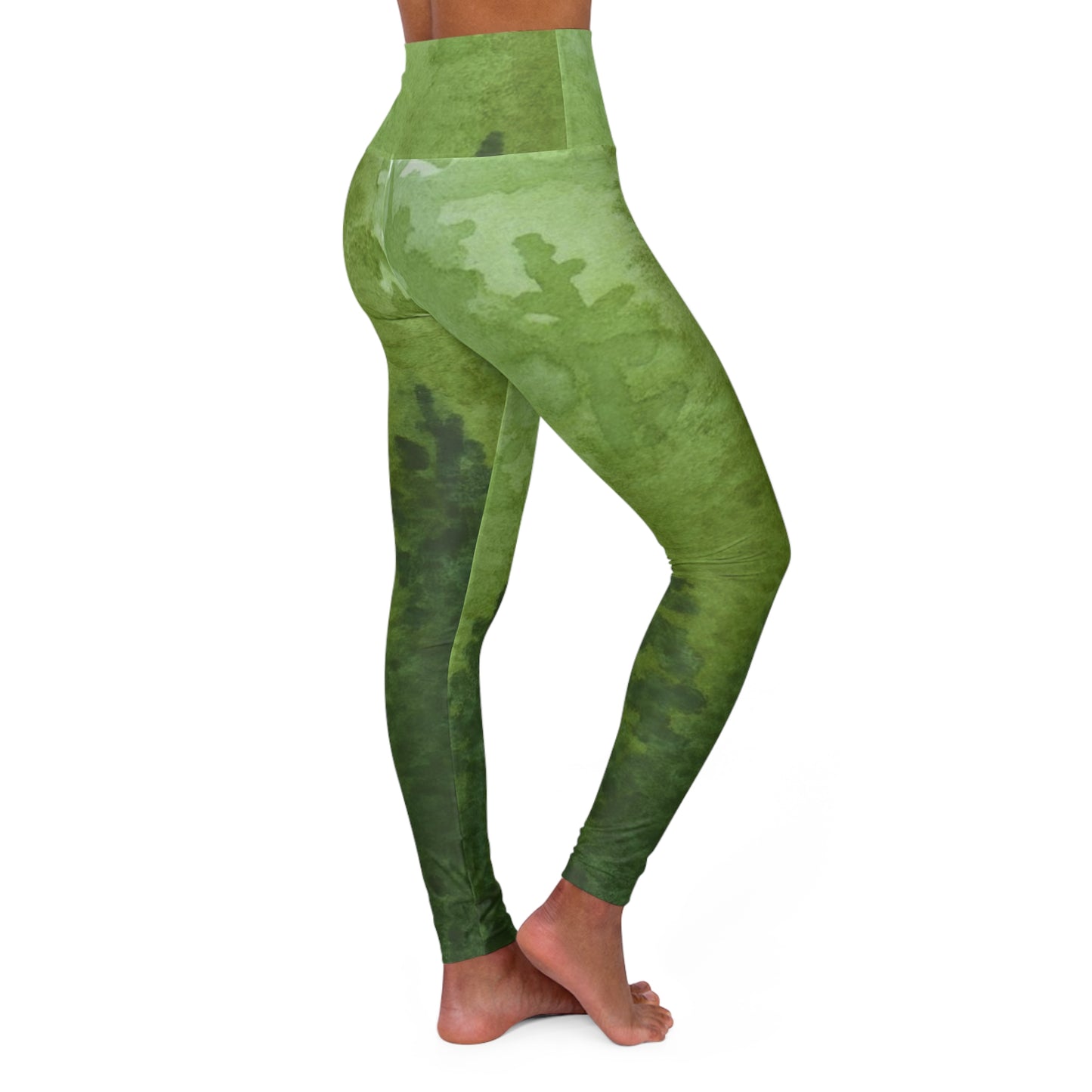 Forest Blur High Waisted Yoga Leggings