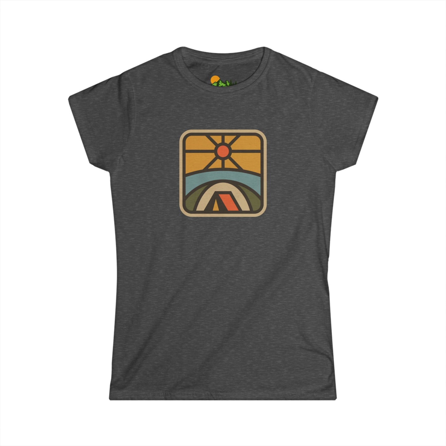 Retro Sunrise Camping Women's Tee
