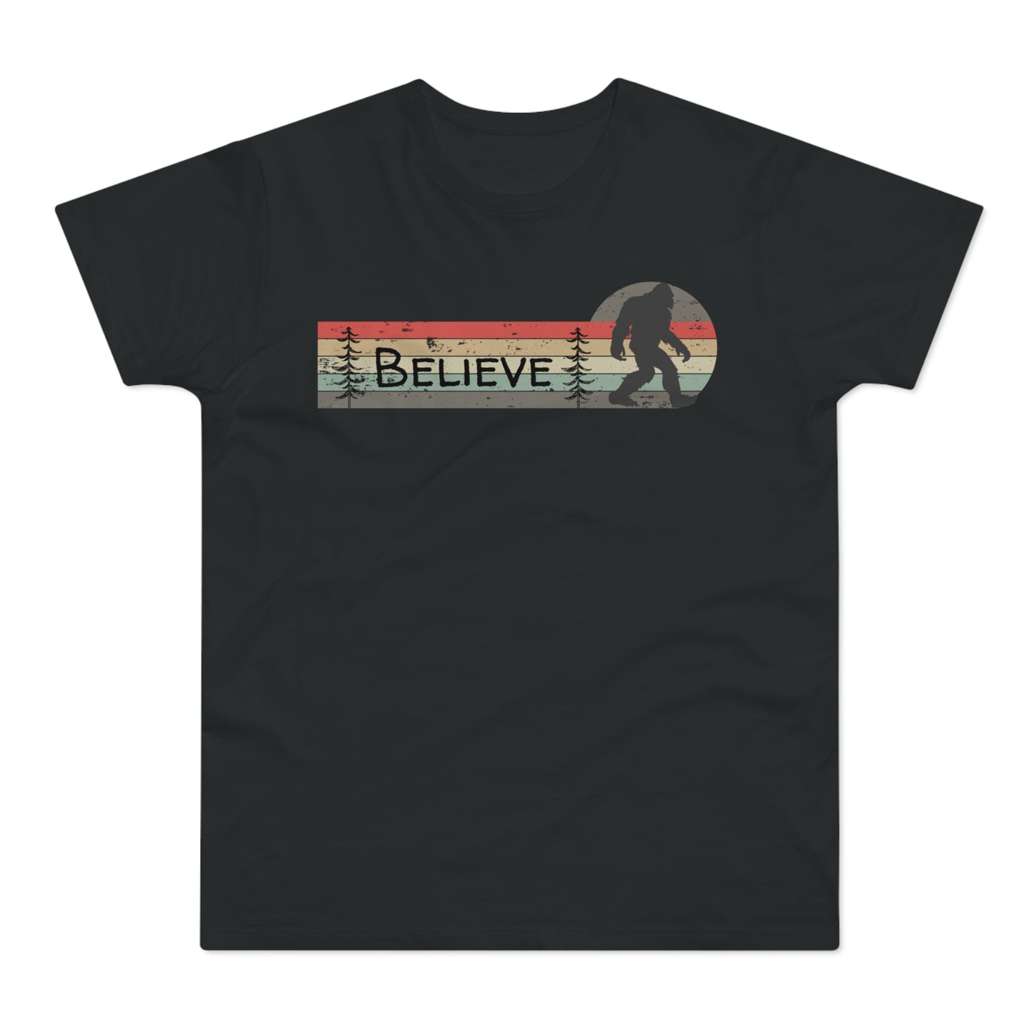 Bigfoot Believe Mountain Pine - Men's T-shirt