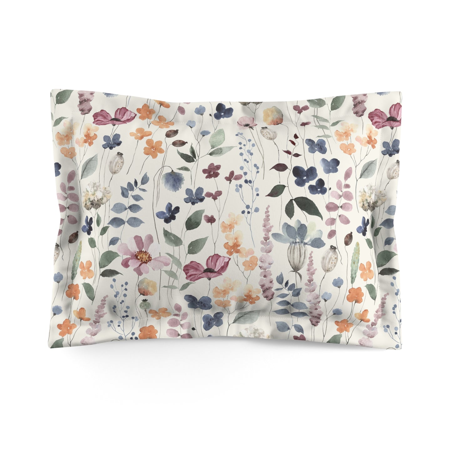 Love the Flowers Microfiber Pillow Sham