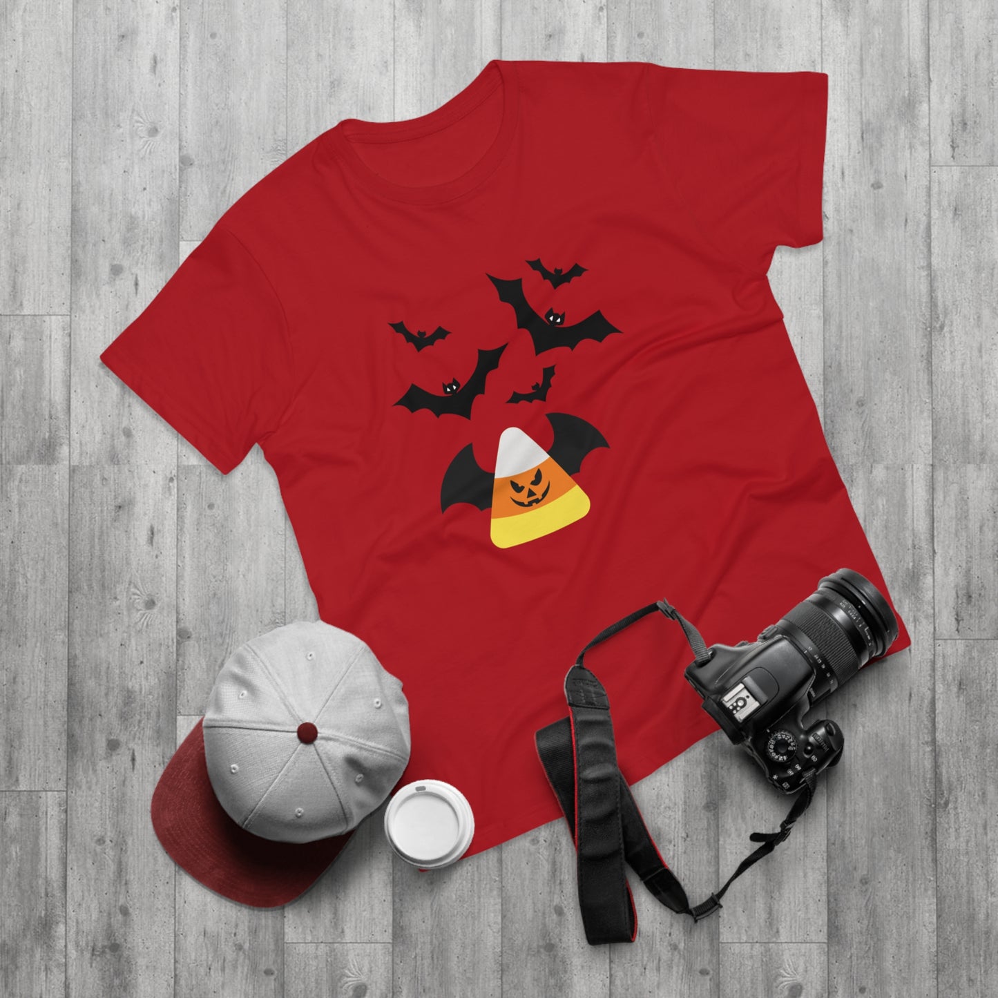 Candy Corn Bat Attack  - Men's T-shirt