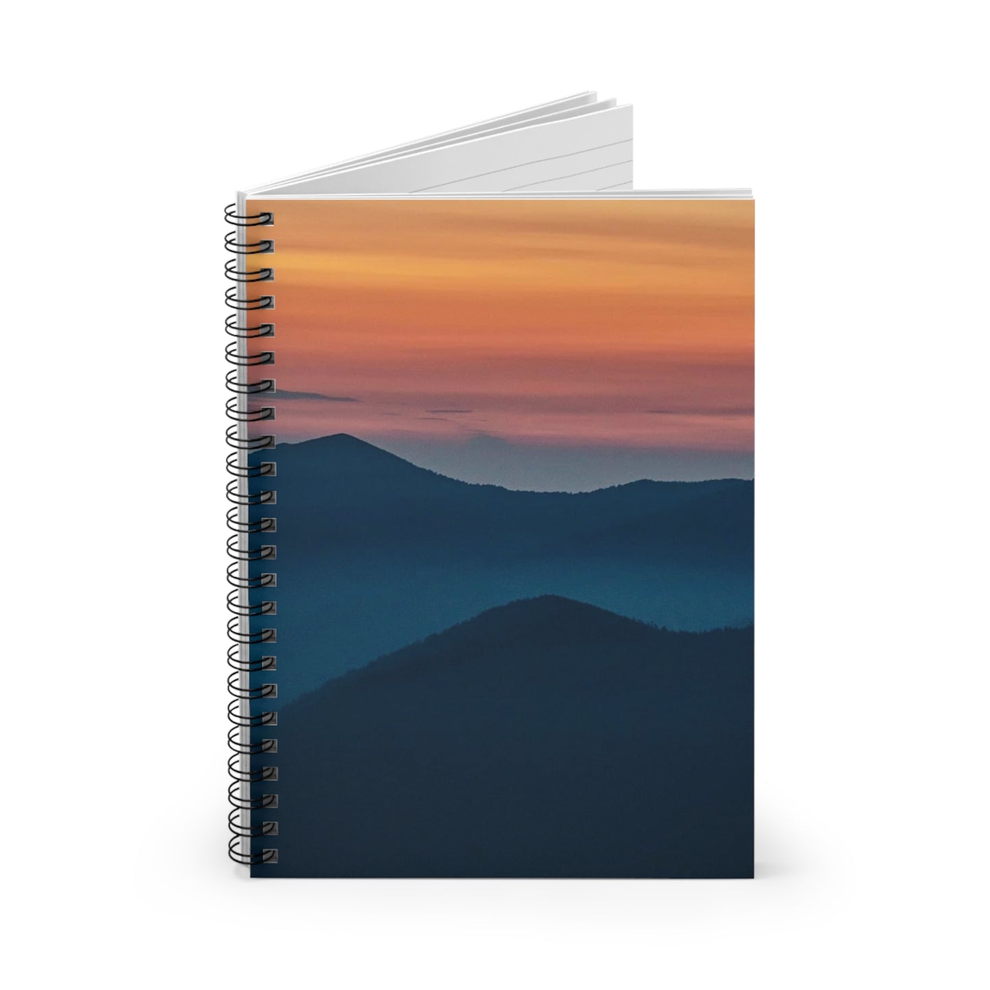 Mountain Sunset Spiral Notebook - Ruled Line