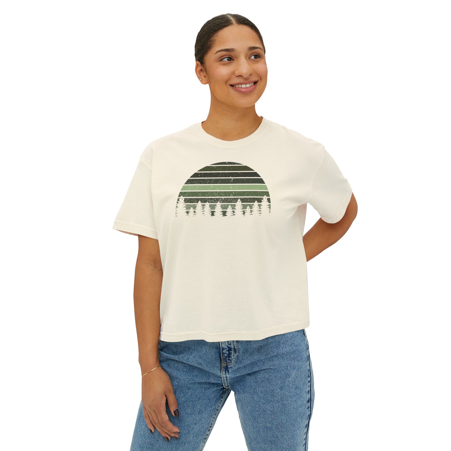 Green Pines Women's Boxy Tee