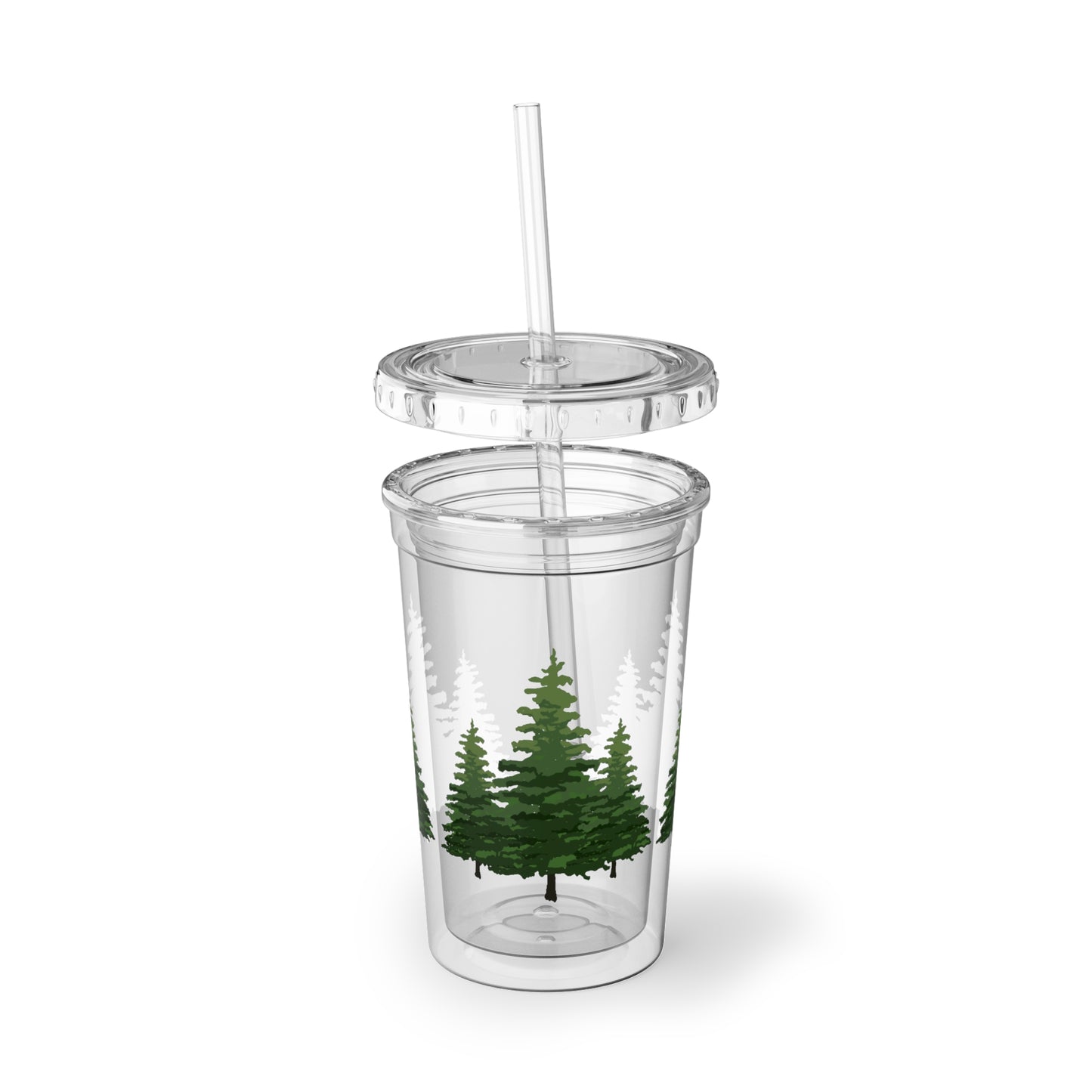 Green Pines Acrylic Cup