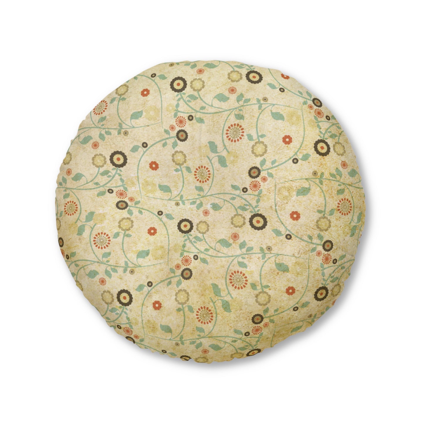 Vintage Days Tufted Floor Pillow, Round