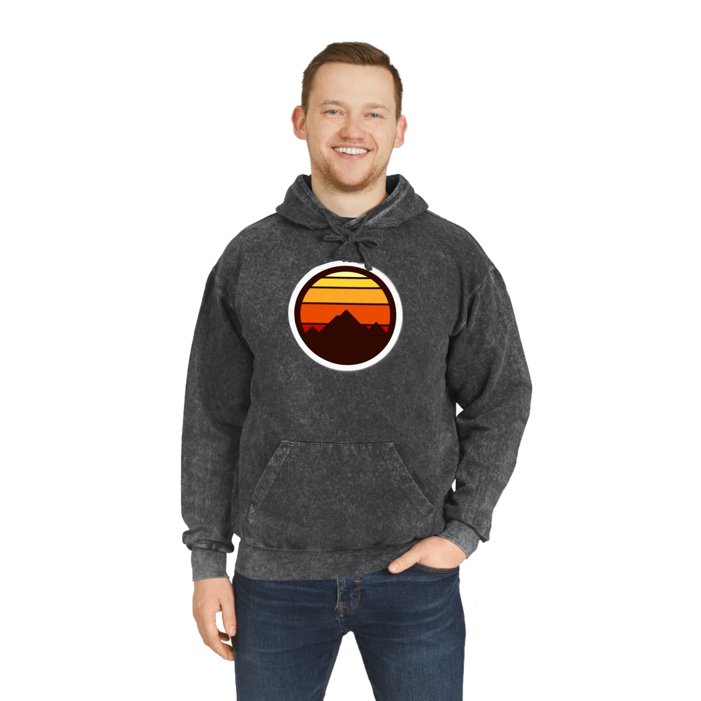 Sunset Unisex Mineral Wash Hoodie