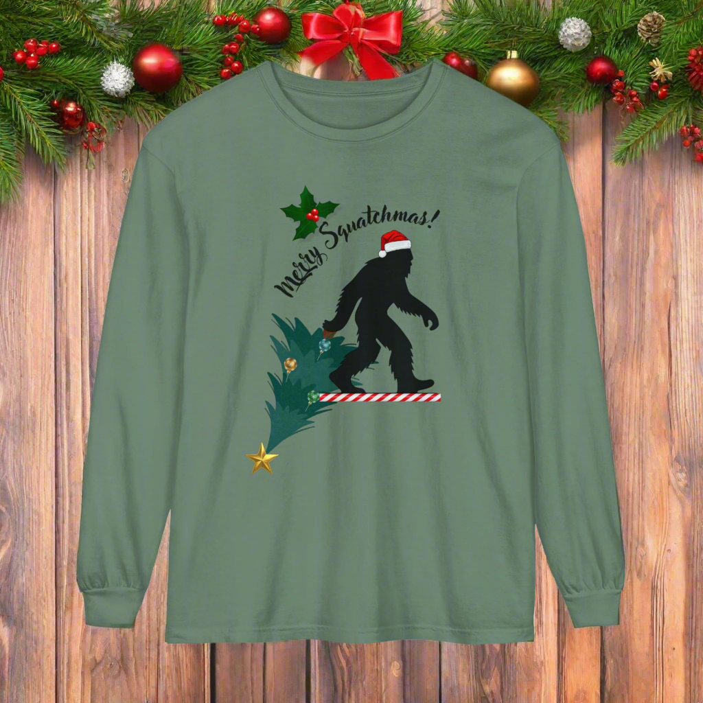 Merry Squatchmas Long Sleeve T-Shirt