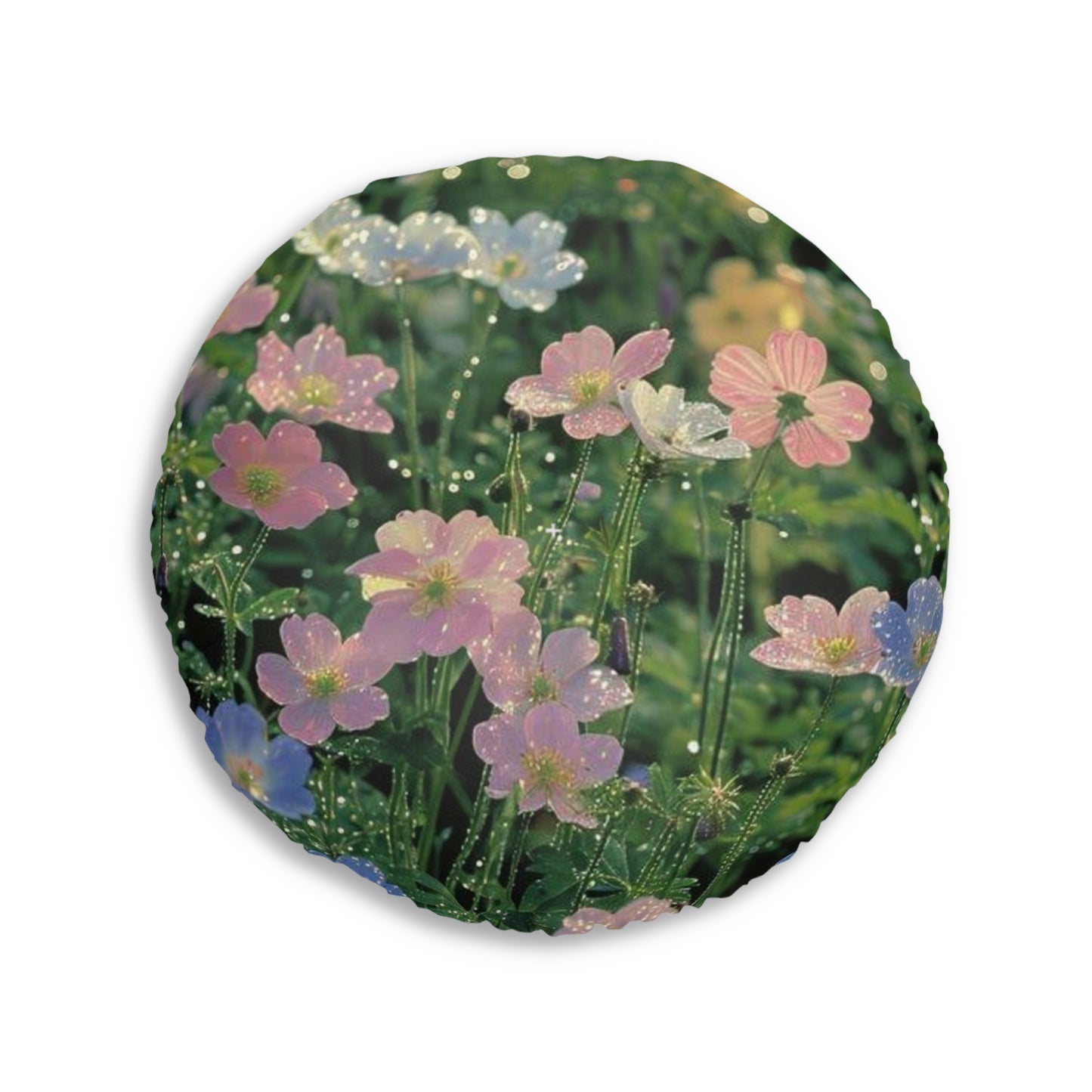 Petals Tufted Floor Pillow, Round