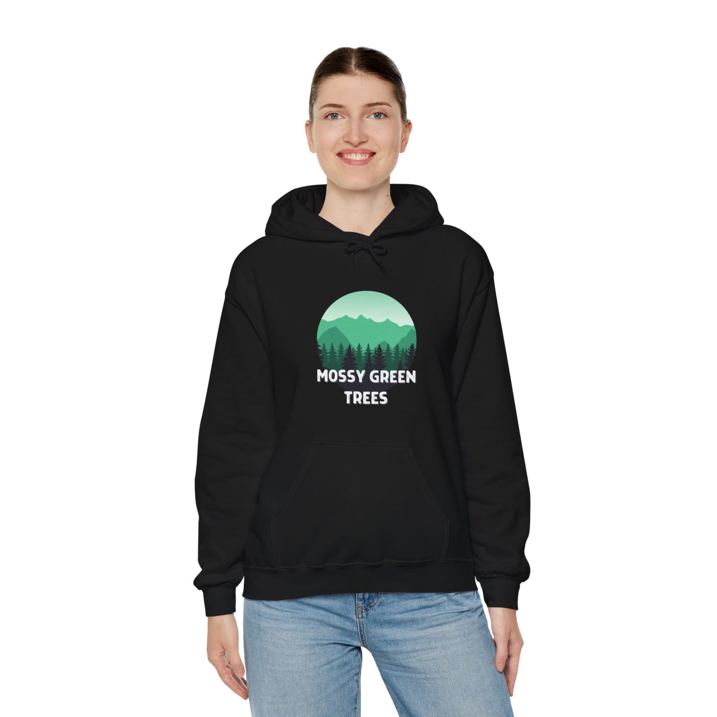 Mossy Green Trees Unisex Heavy Blend™ Hooded Sweatshirt