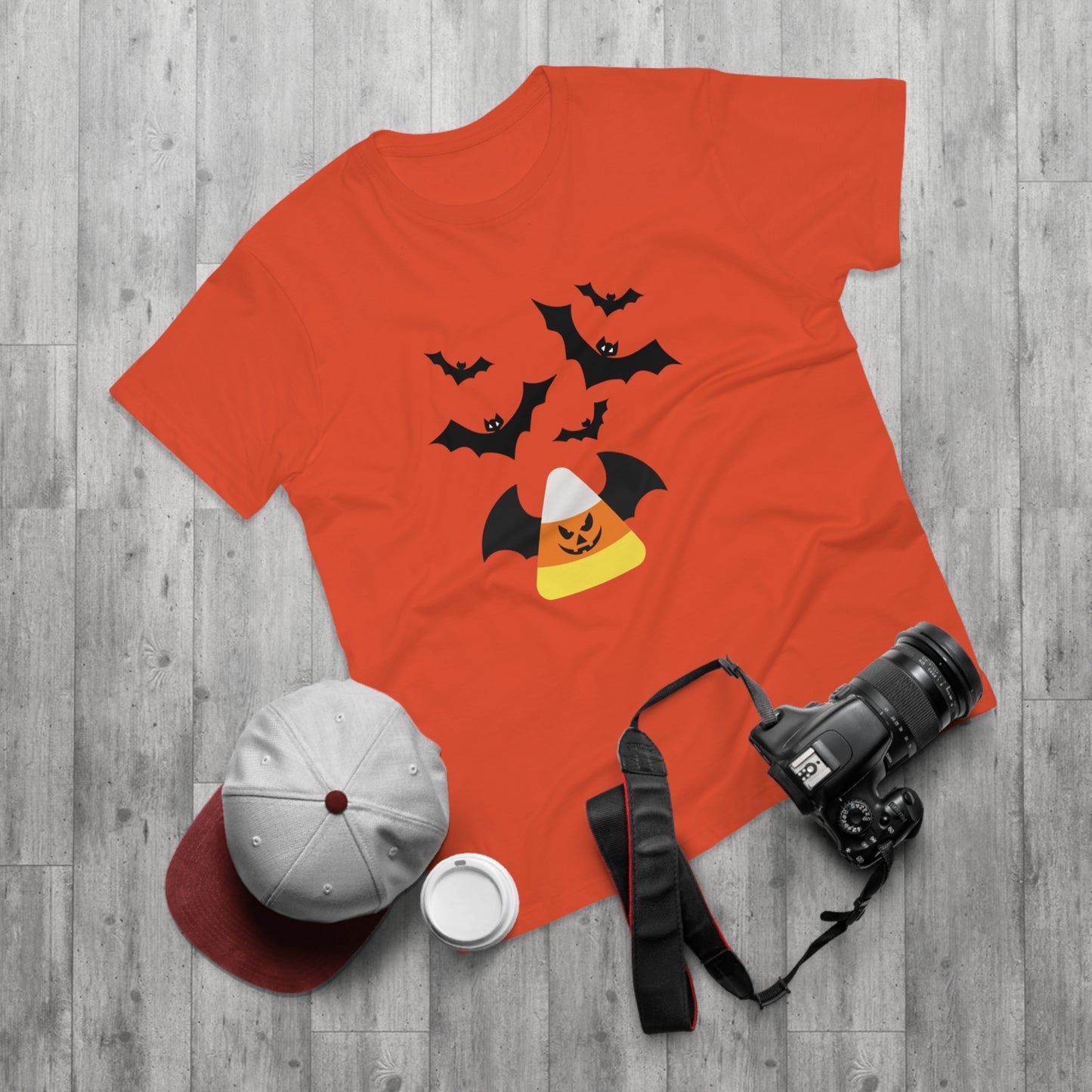 Candy Corn Bat Attack  - Men's T-shirt