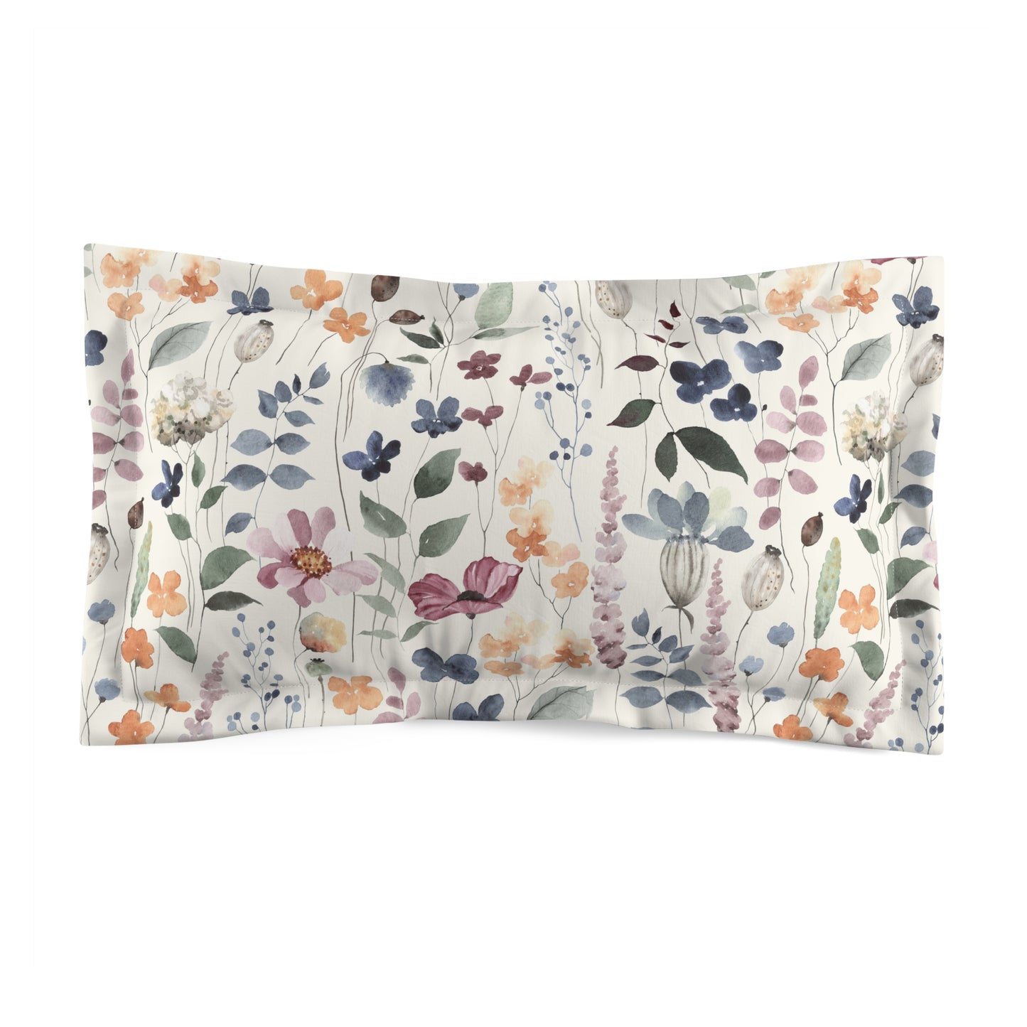 Love the Flowers Microfiber Pillow Sham