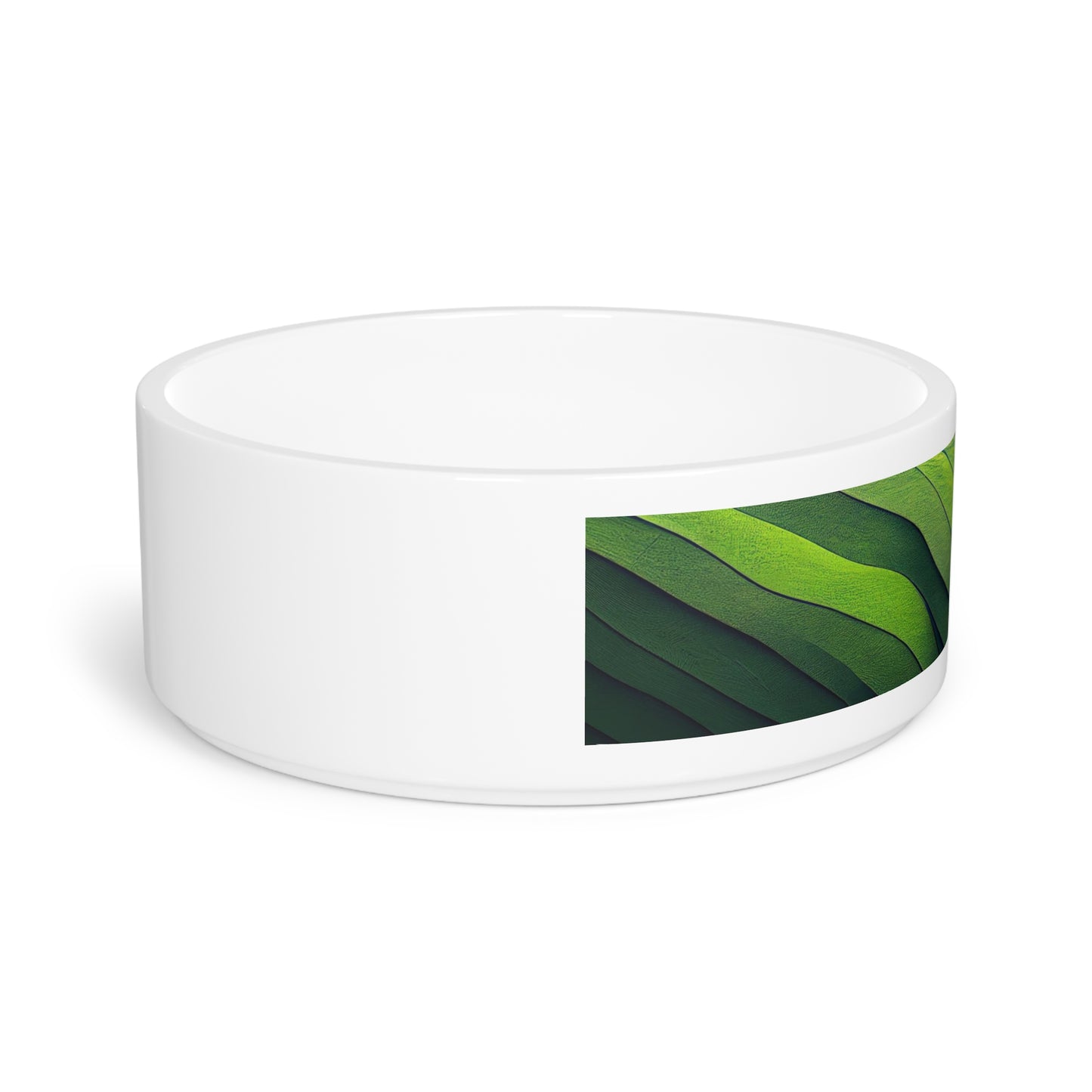 Green Waves Pet Bowl