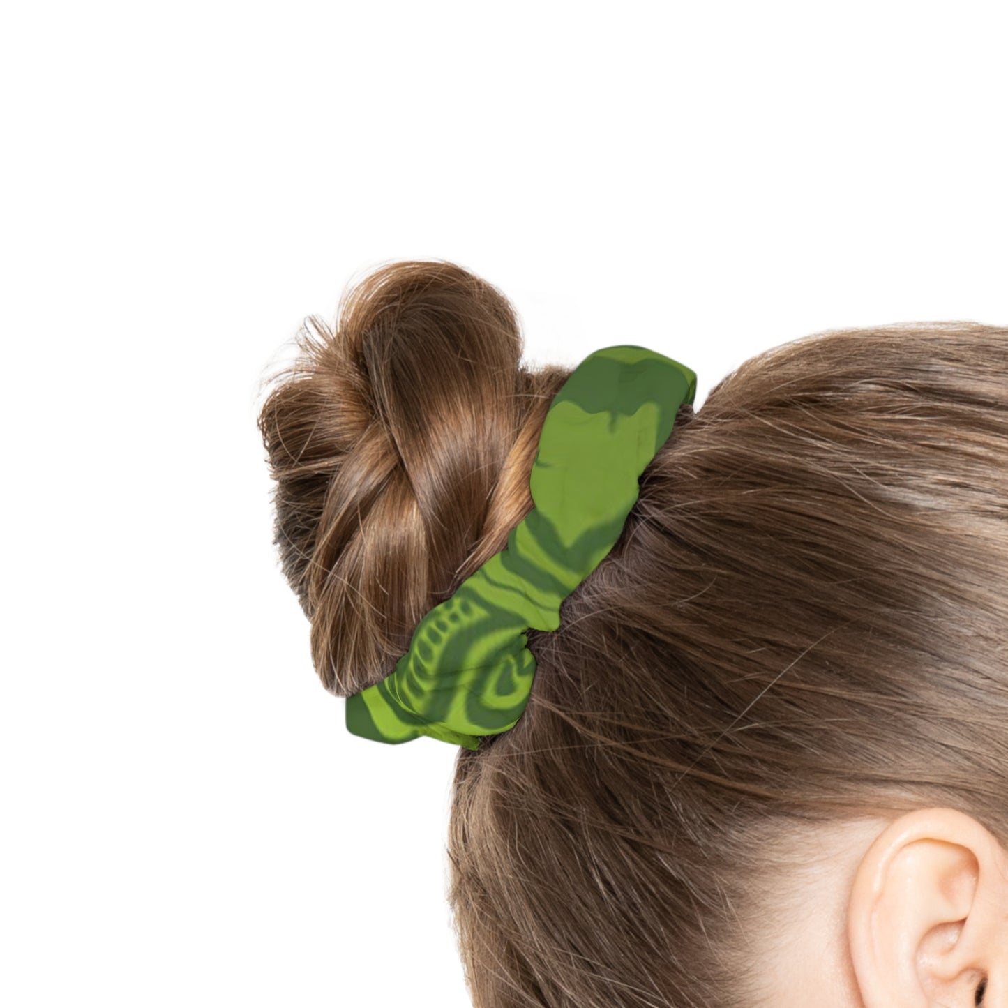 Paisley Green Scrunchie