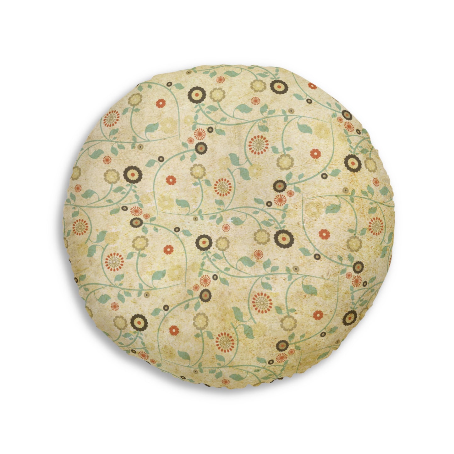 Vintage Days Tufted Floor Pillow, Round