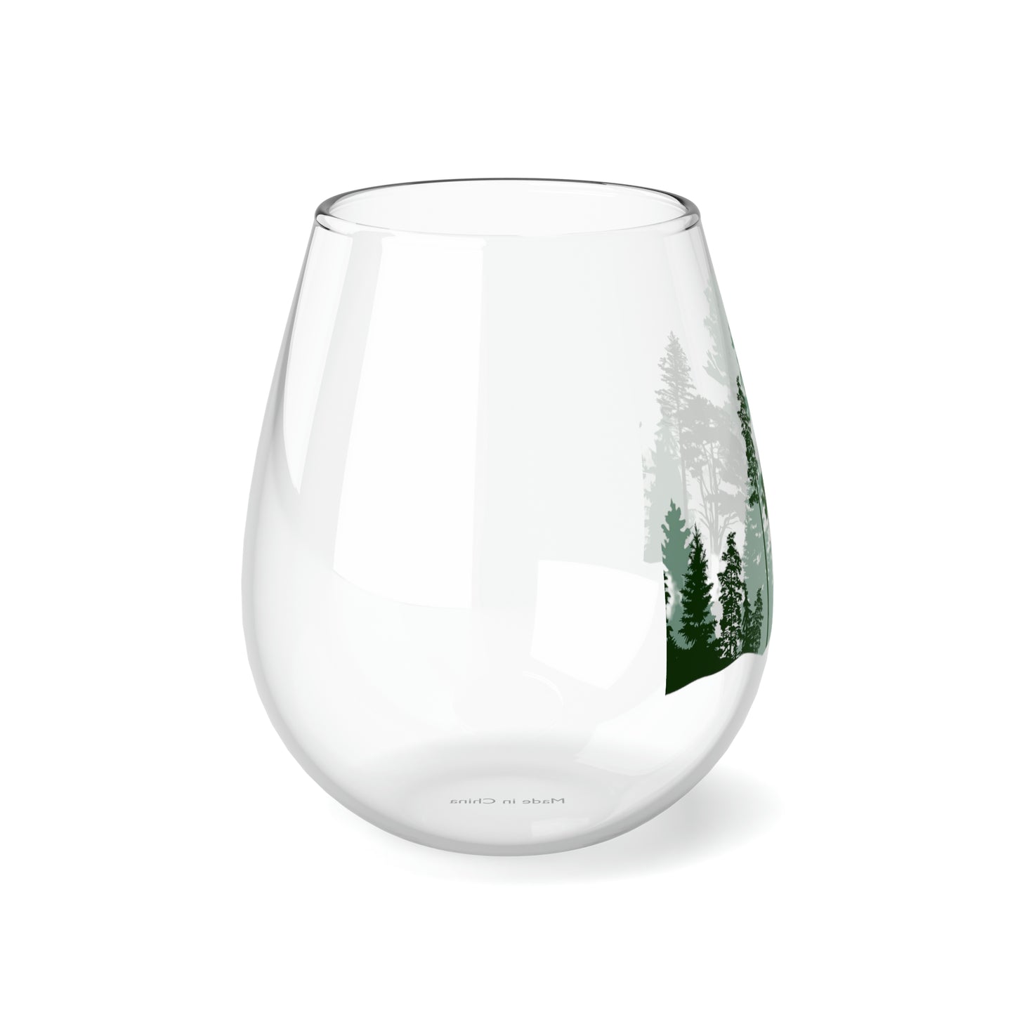 Forest Shadow Stemless Wine Glass, 11.75oz