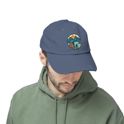 Let's Camp - Distressed Cap