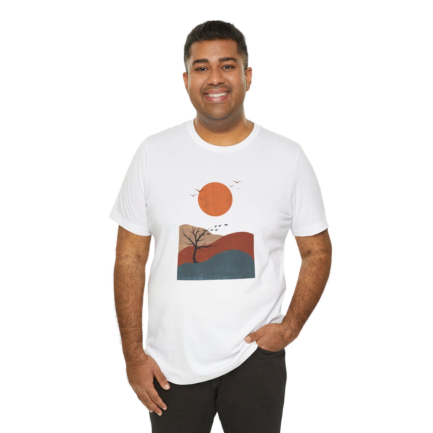 Orange Sunset Jersey Short Sleeve Tee