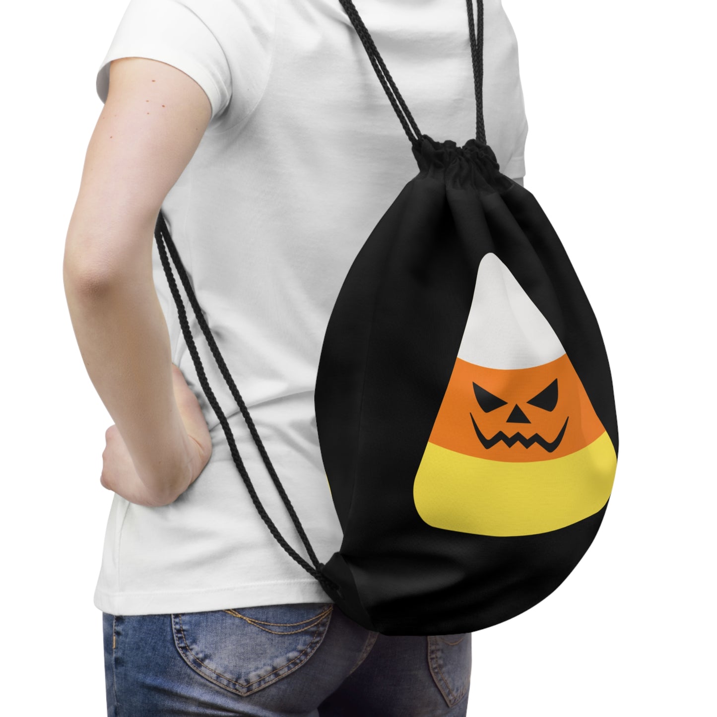 Candy Corn Drawstring Bag