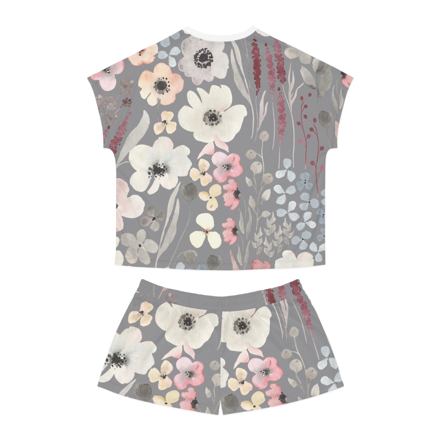 Spring Floral Women's Short Pajama Set