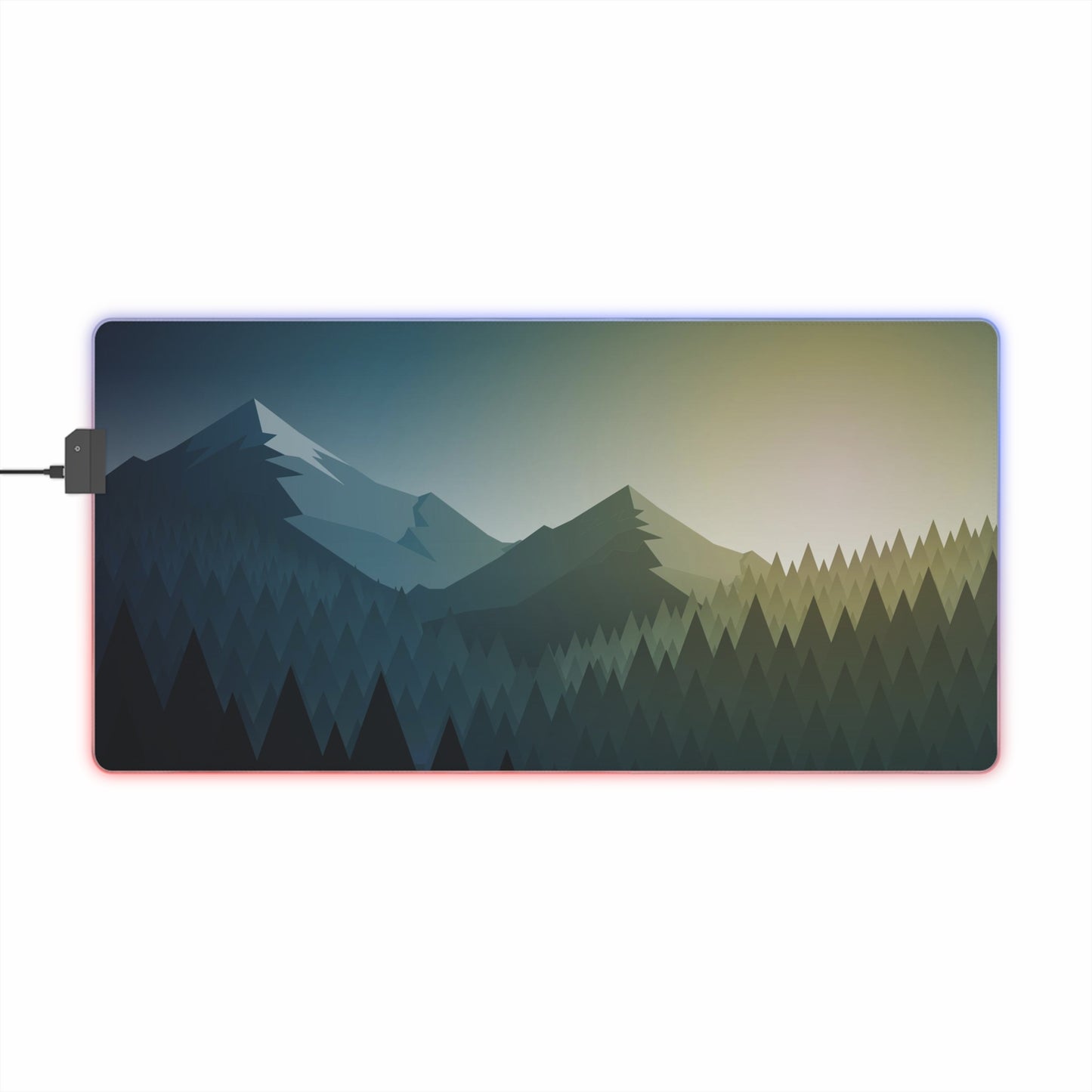 Blue Mountain LED Gaming Mouse Pad