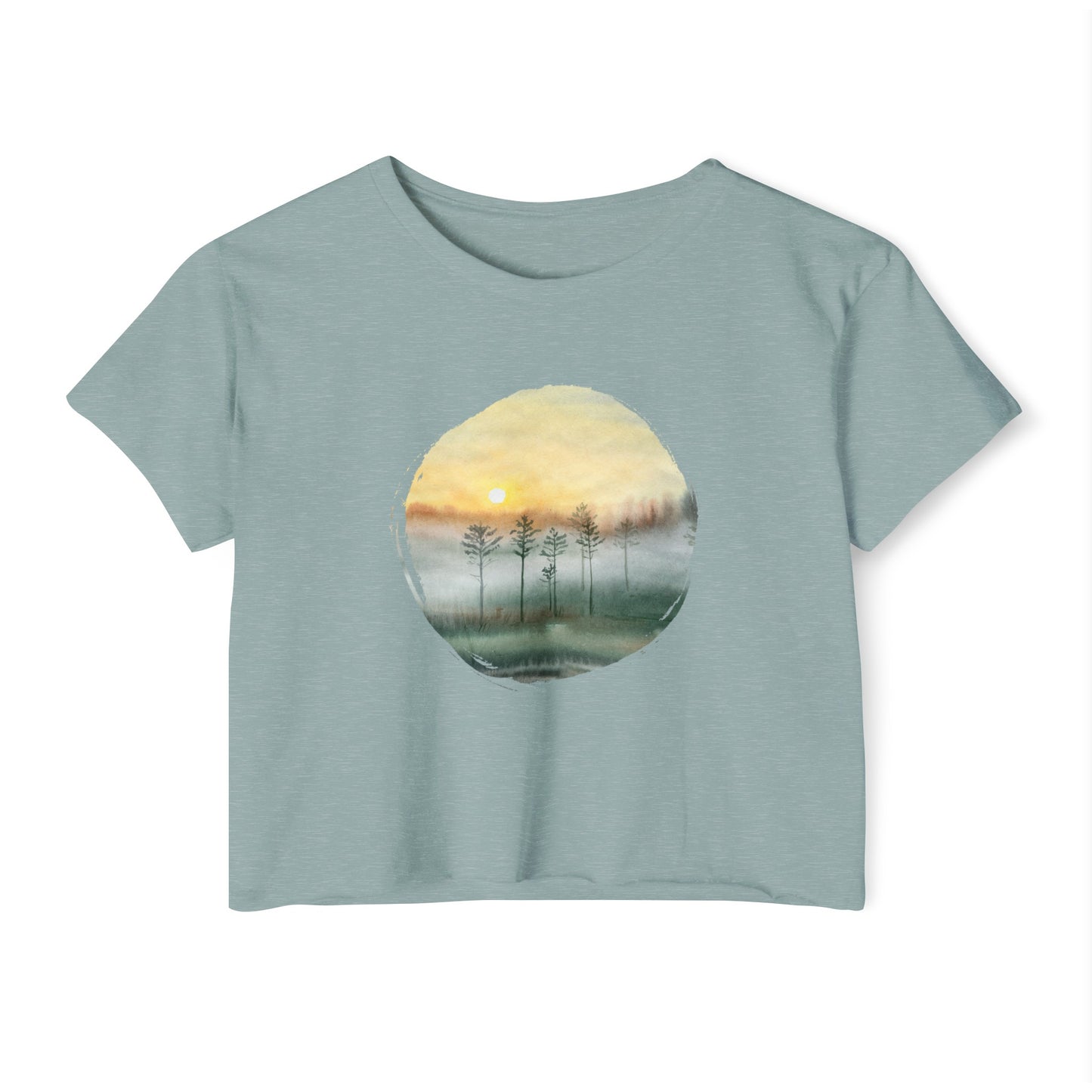 Cloudy Trees Women’s Crop Top