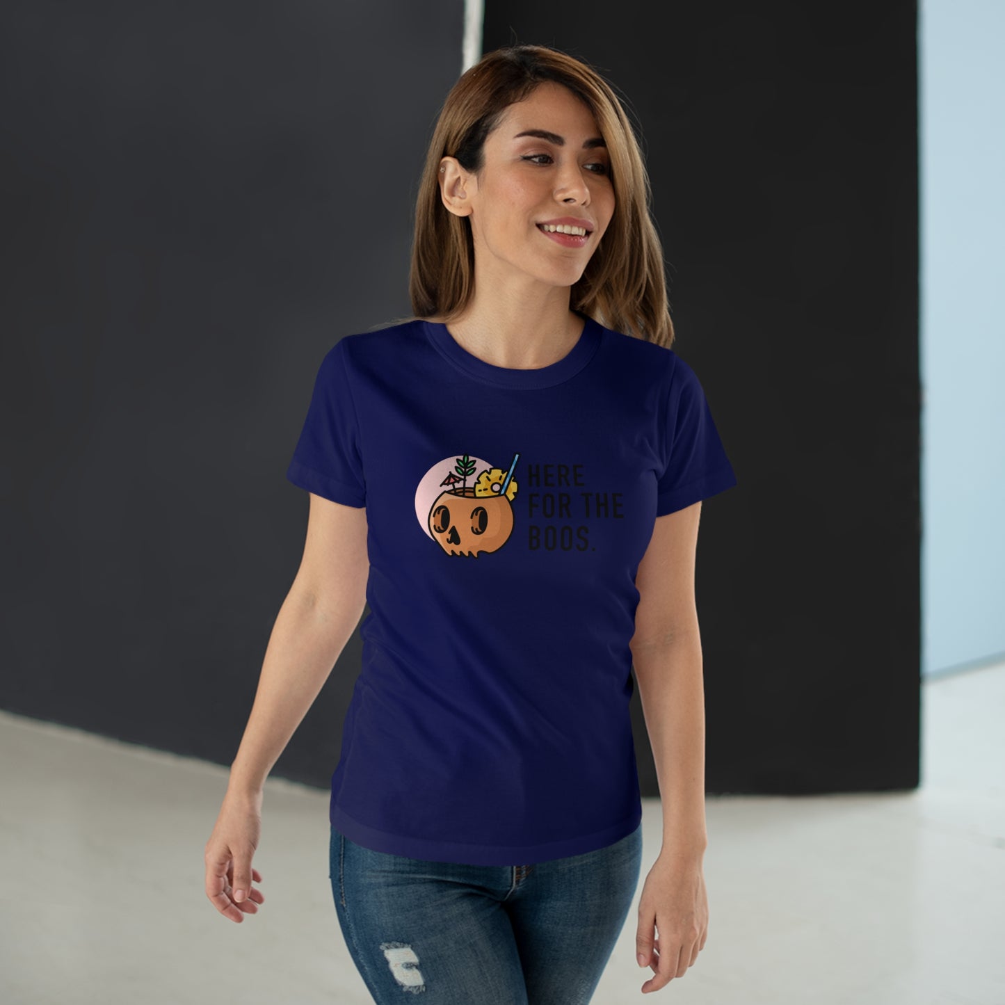 Here For The Boos - Women’s Maple Tee