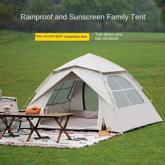 Outdoor Two-Door Folding Portable Automatic Tent