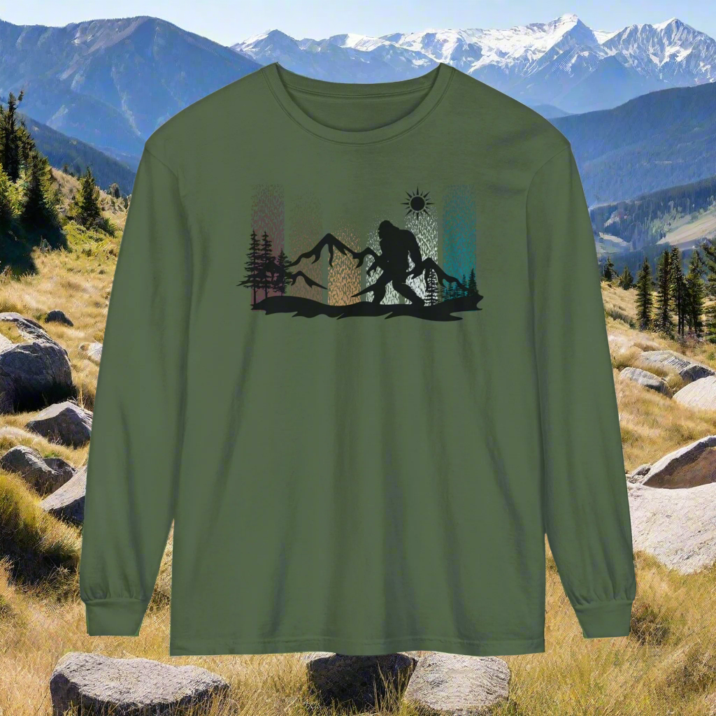 Bigfoot In the Woods - Long Sleeve Shirt