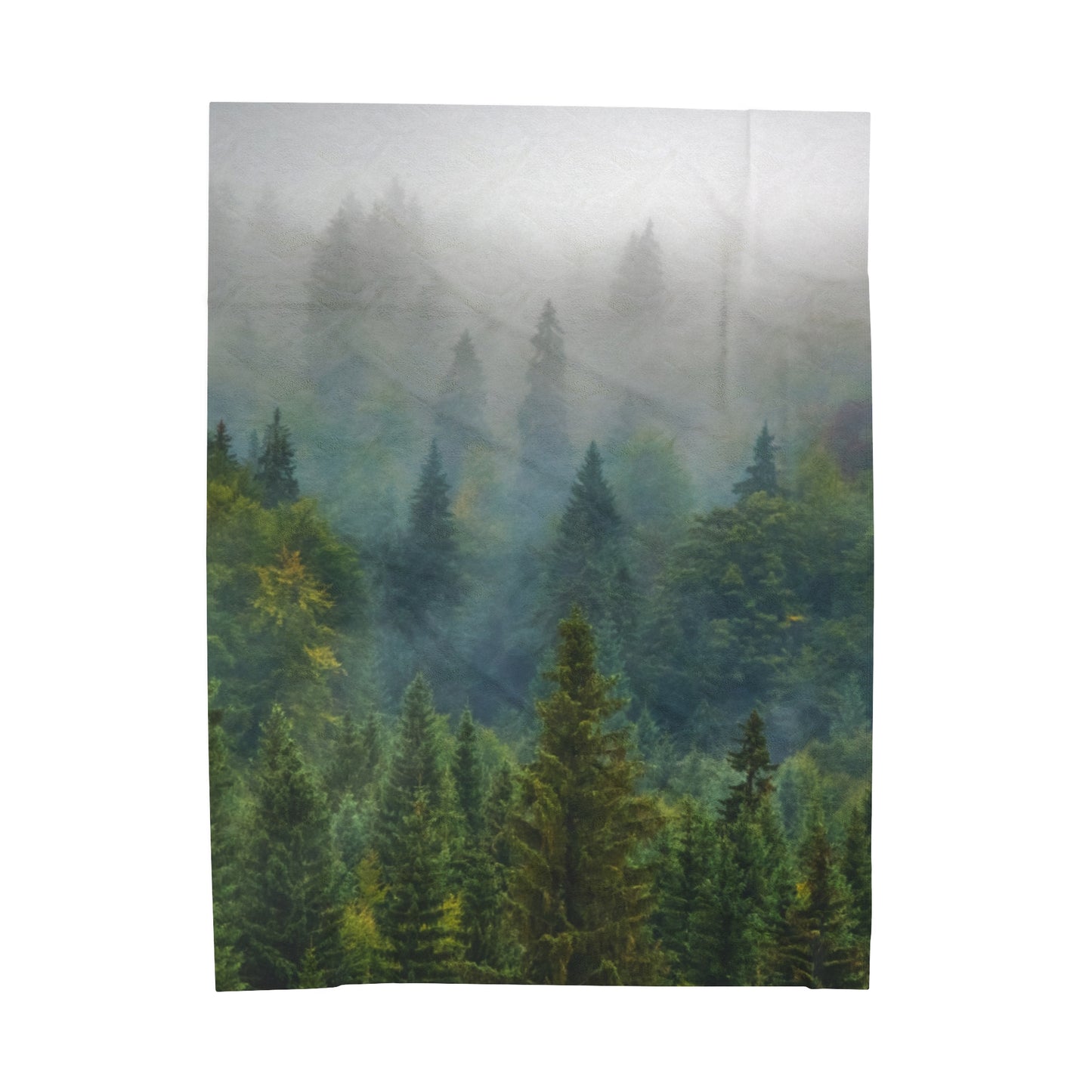 Fog Mountain Velveteen Plush Blanket