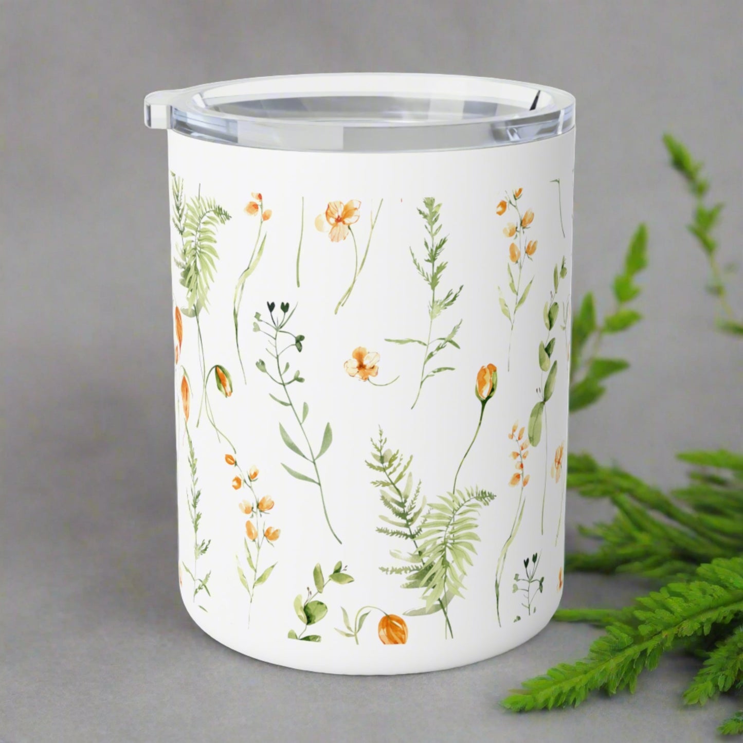 Day Flowers Insulated Coffee Mug, 10oz