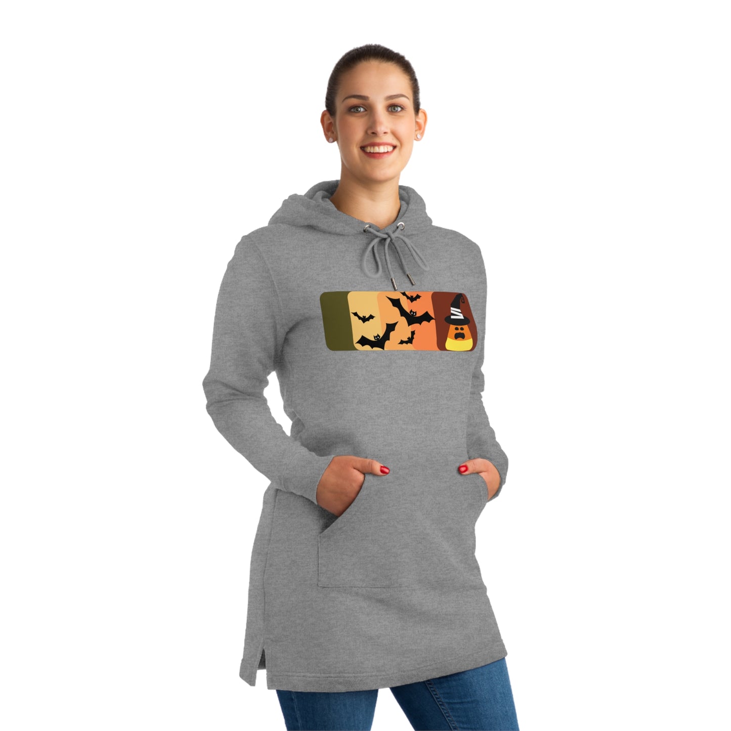 Candy Corn Streeter Hoodie Dress